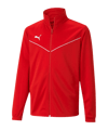 PUMA teamRISE Poly Trainingsjacke Kids Rot F01