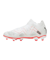 PUMA FUTURE Match FG/AG Breakthrough Jr Kids Weiss Rot Schwarz F01 - weiss