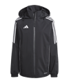 adidas Tiro 24 Regenjacke Damen Schwarz Weiss - schwarz