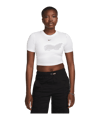 Nike Essential SLM Crop T-Shirt Damen Weiss F100 - weiss