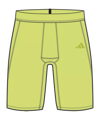 adidas Techfit Aeroready Short Tight Gelb - gelb