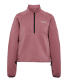Hummel Tech Fleece Boxy Half Zip Sweatshirt Damen Rosa F3184 - rosa