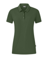 Jako Organic Stretch Polo Shirt Damen Grün F240