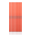 Cawila Slalom L 10Stk d33mm 160cm&13cm Spitz Rot