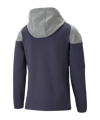 PUMA teamCUP Casuals Kapuzenjacke Blau Grau F06 - blau