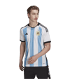 adidas Argentinien Trikot Home WM 2022 Weiss Blau - weiss