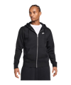 Nike Club Fleece Kapuzenjacke Schwarz F010
