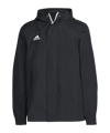 adidas Entrada 22 Allwetterjacke Kids Schwarz - schwarz