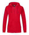 Jako Organic Kapuzenjacke Damen Rot F100