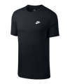 Nike Tee T-Shirt Schwarz Weiss F013