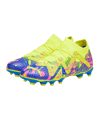 PUMA FUTURE Match FG/AG Energy Jr Kids Blau Gelb Pink F01 - blau