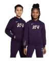 Nike Club Fleece Hoody Kids Lila F585 - lila