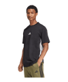 adidas 3 Stripes T-Shirt Schwarz - schwarz