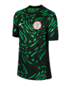 Nike Nigeria Trikot Away 2024 Kids Schwarz F010 - grau