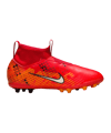 Nike Jr Air Zoom Mercurial Superfly IX Academy AG Dream Speed 7 Kids Rot Weiss Orange F600 - rot