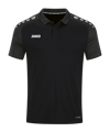 JAKO Performance Polo Schwarz Grau F804 - schwarz