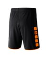Erima 5-Cubes Short Schwarz Orange - schwarz