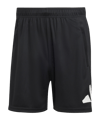 adidas Logo Trainingsshort Schwarz Weiss - schwarz