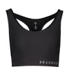 Under Armour Mid Keyhole Bra Sport-BH Damen F001 - schwarz