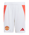 adidas Manchester United Short Home 2024/2025 Kids Weiss - weiss