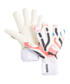 PUMA ULTRA Ultimate Hybrid Torwarthandschuhe Weiss Blau Rot F01