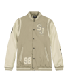 Sean John Logo Collegejacke Jacke Beige - beige