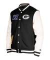 New Era Green Bay Packers Varsity Jacke Schwarz - schwarz