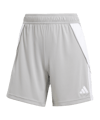 adidas Tiro 24 Short Damen Grau Weiss
