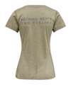 Newline Statement T-Shirt Running Damen F8220 - blau
