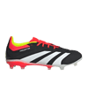 adidas Predator Elite FG Solar Energy Kids Schwarz Weiss Rot - schwarz