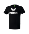 Erima Promo T-Shirt Kids Schwarz Weiss