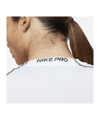 Nike Pro Longsleeve Weiss Schwarz F100 - weiss