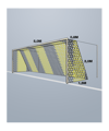 Cawila Tornetz HEXA 5,15x2,05m | Tiefe 0,8x1,5m | Maschenweite 12cm | Stärke 4mm | gelb/schwarz