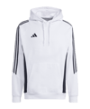 Sweat à capuche adidas Tiro 24 blanc noir 