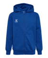 Hummel GO 2.0 Kapuzenjacke Kids Blau F7045