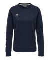 Hummel Move Grid Cotton sweatshirt Dames  blauw F7026