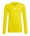 adidas Team Base Top langarm Kids Gelb