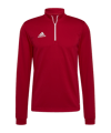 Sweatshirt à col zippé mi-haut adidas Entrada 22 Rouge