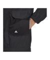 adidas Icons Cord Kapuzenjacke Schwarz Grau - schwarz