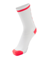 Hummel Elite Low Sokken Wit Roze F9232  