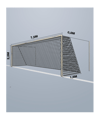 Cawila 7,50x2,50m | Tiefe 0,8x1,5m | Maschenweite 12cm | Stärke 4mm | Goal Net Zwart