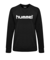 Hummel Cotton Logo Sweatshirt Damen Schwarz F2001