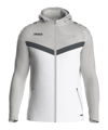 JAKO Icon Kapuzenjacke Kids Weiss Grau F016