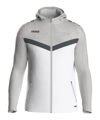 JAKO Icon Kapuzenjacke Kids Weiss Grau F016