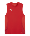 PUMA teamGOAL Tanktop Rot Weiss F01