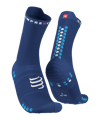 Compressport Pro Racing v4.0 Run High Socken Blau