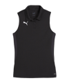 PUMA teamGOAL Poloshirt Damen Schwarz Weiss F03