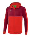 Veste à capuche Erima Six Wings rouge 