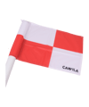 Cawila Eckfahne 45x45cm Weiss Rot