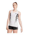 adidas Aidzero Archive Running Singlet Leggings Bianco